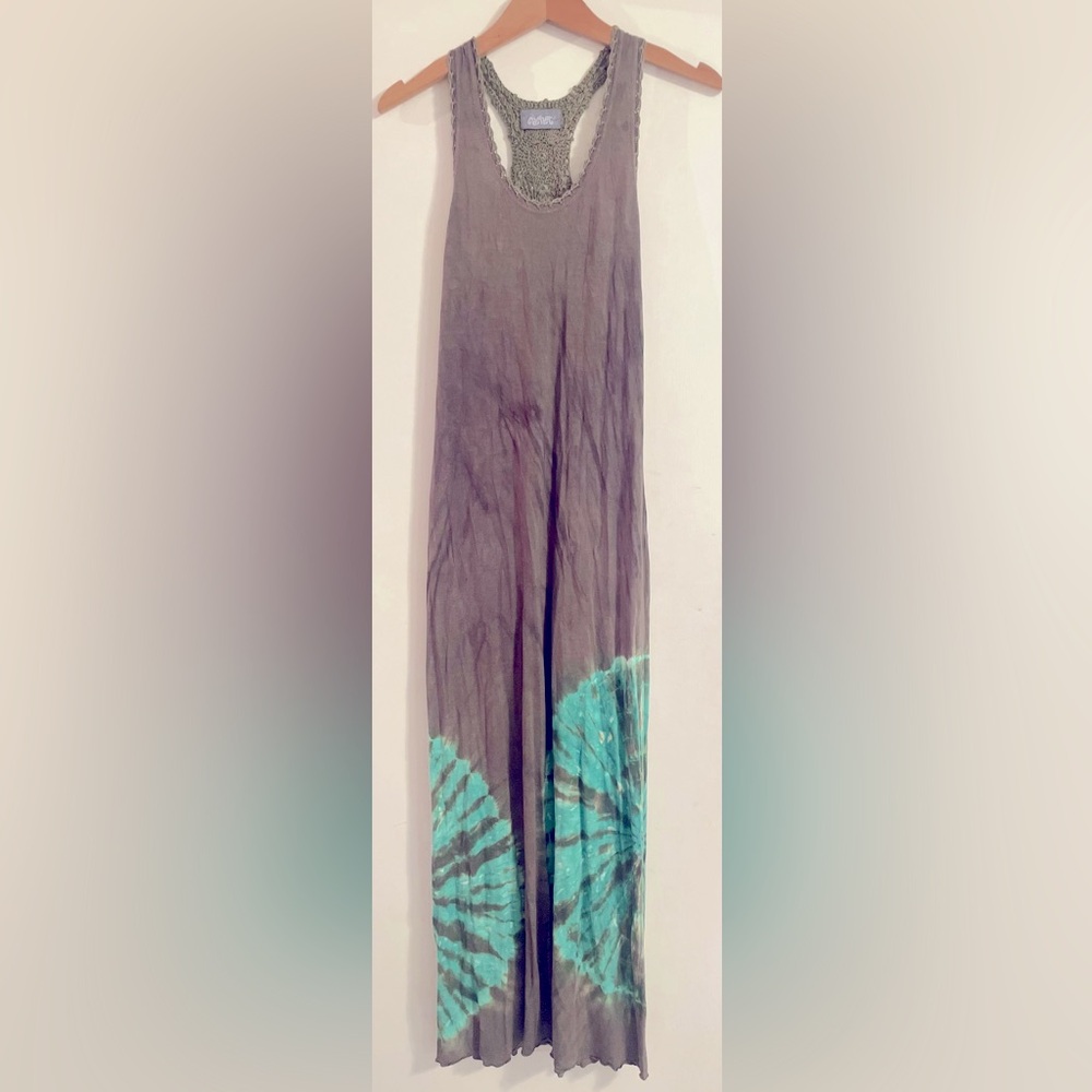 Tye-Dye Long Dress Hand Made Crochet